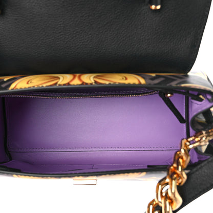 Versace X FENDI Grained Calfskin Fendace La Medusa Medium Top Handle Bag Black Multicolor 5 of 8