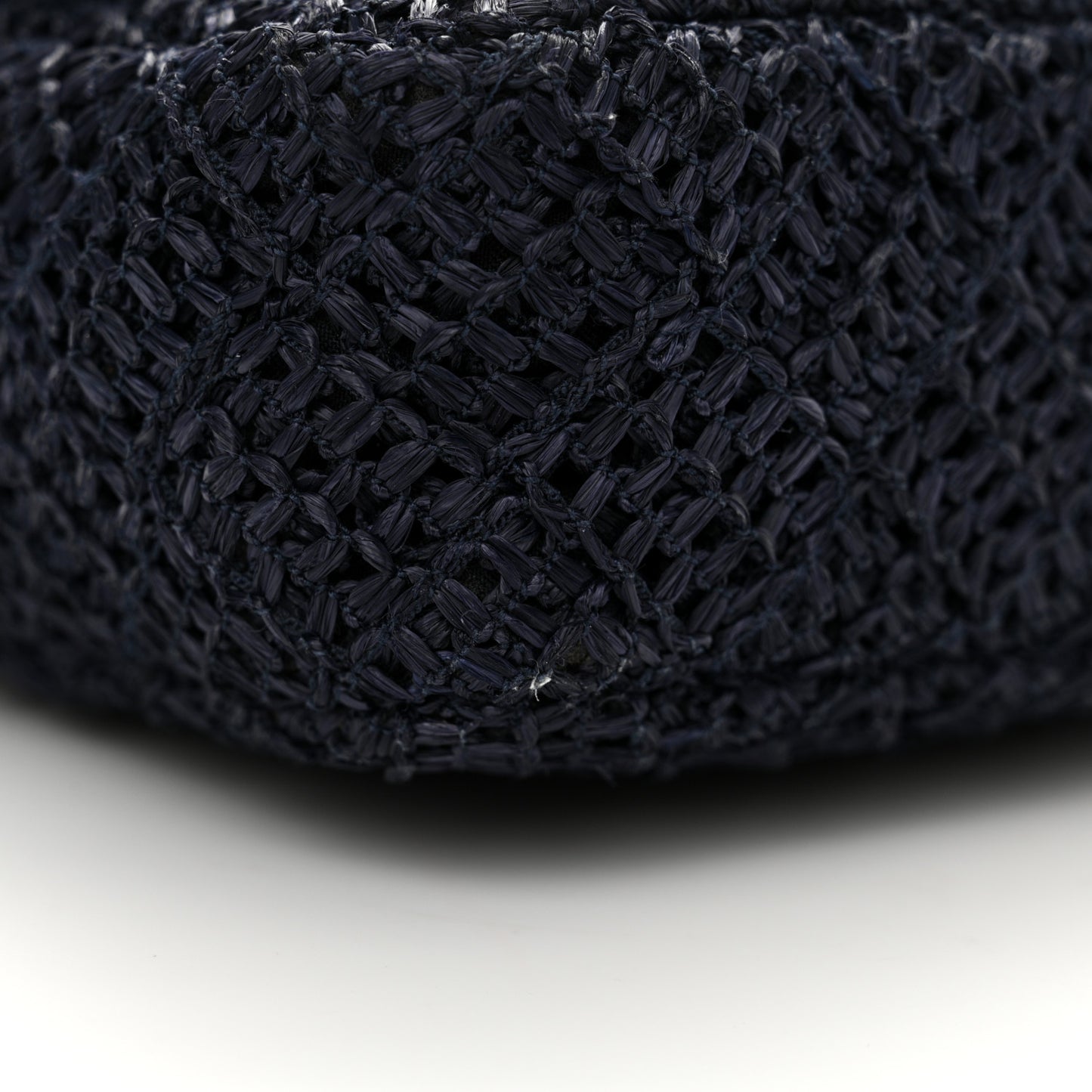 Raffia Crochet Medium Single Flap Bag Blue