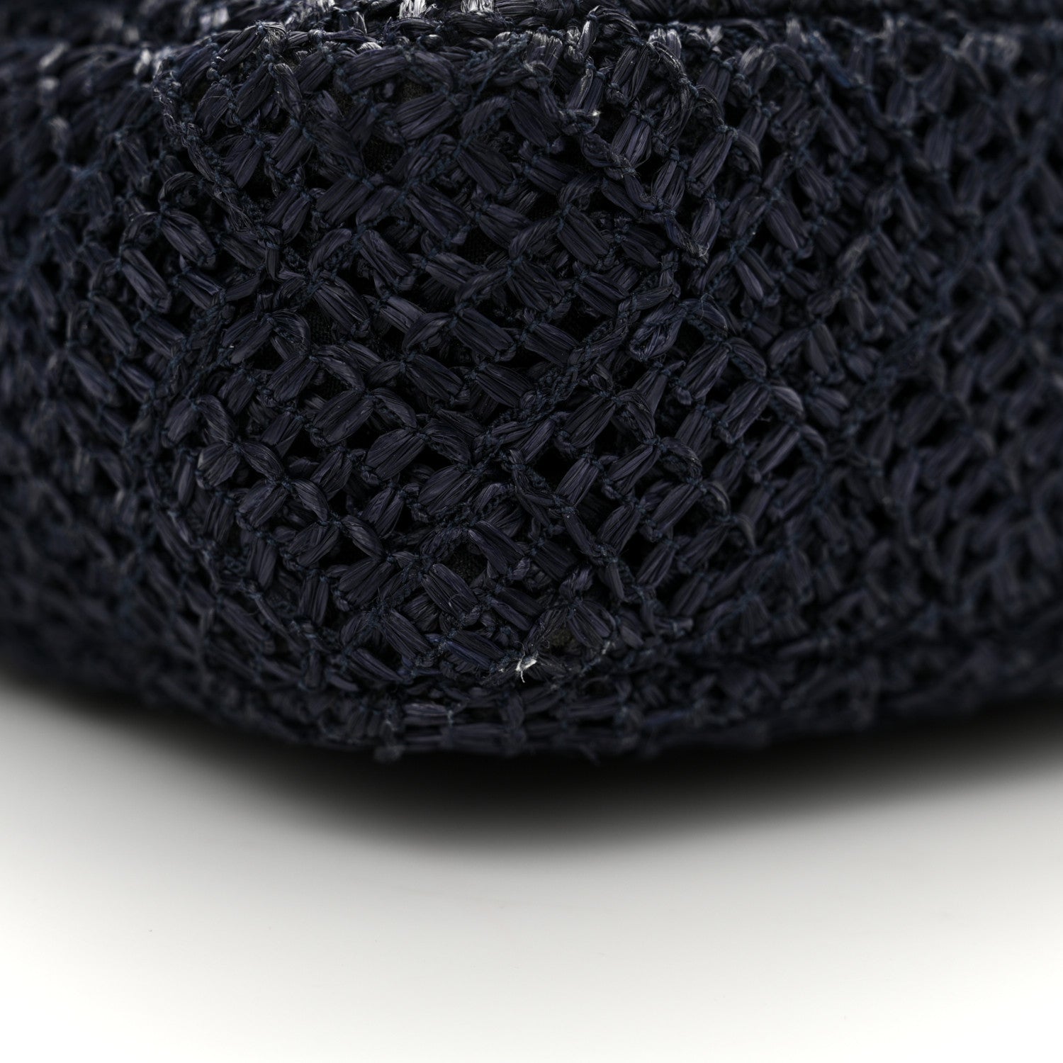 Chanel Raffia Crochet Medium Single Flap Bag Blue 11 of 14