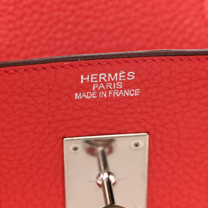Hermes Taurillon Clemence Birkin 35 Bougainvillea 5 of 12