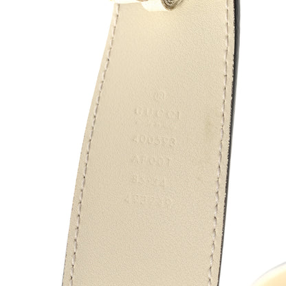 Gucci Calfskin Double G 40mm Belt 85 34 Mystic White 3 of 6