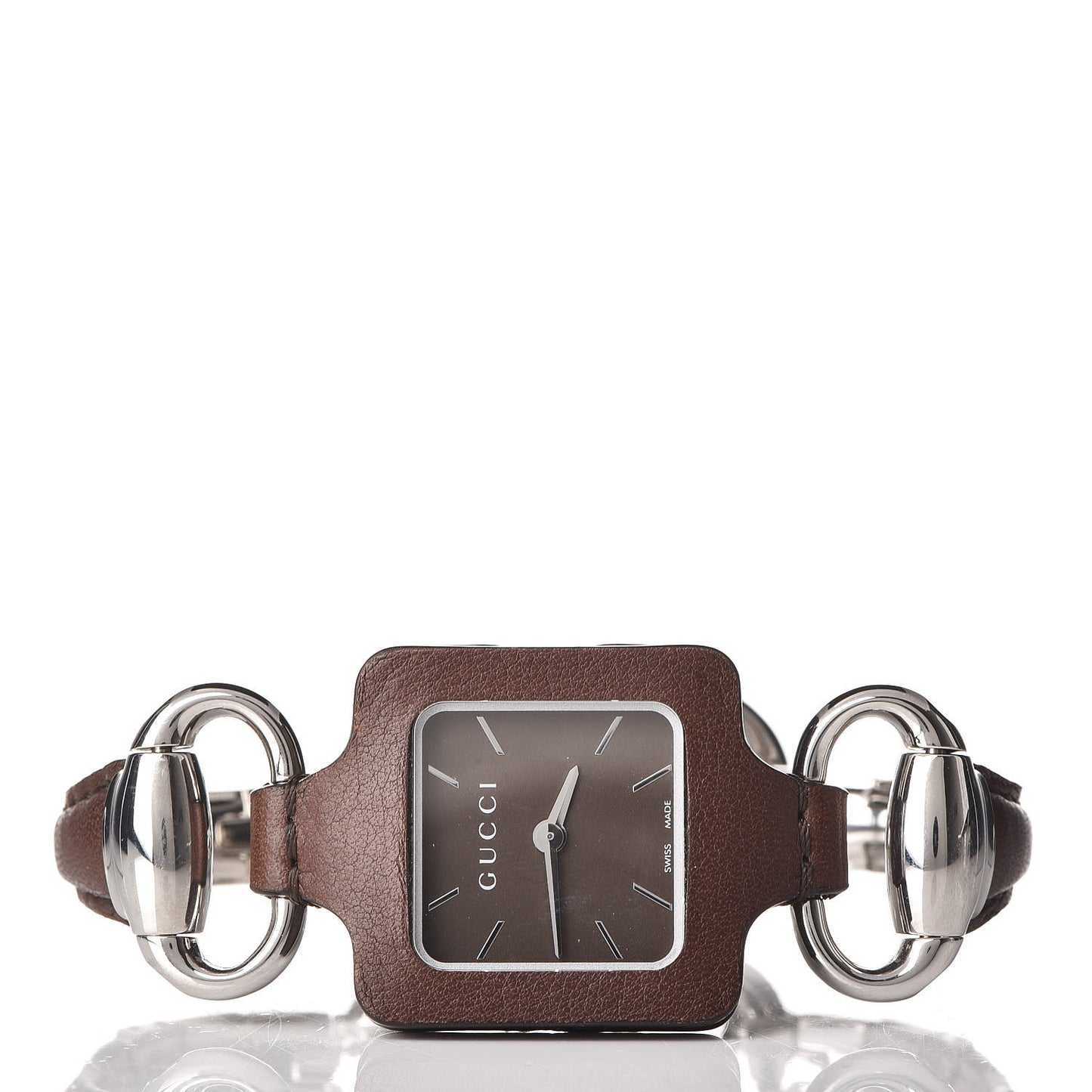 Stainless Steel Calfskin 25mm Firenze 1921 Horsebit Quartz Watch Brown