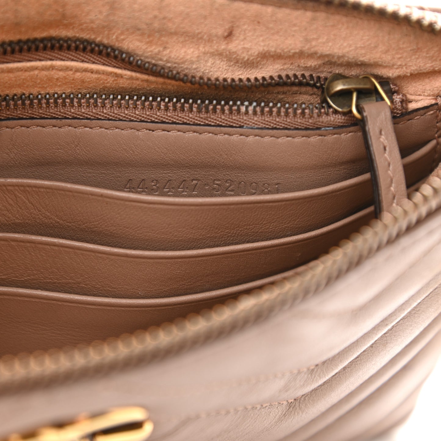 Calfskin Matelasse Mini GG Marmont Chain Bag Porcelain Rose