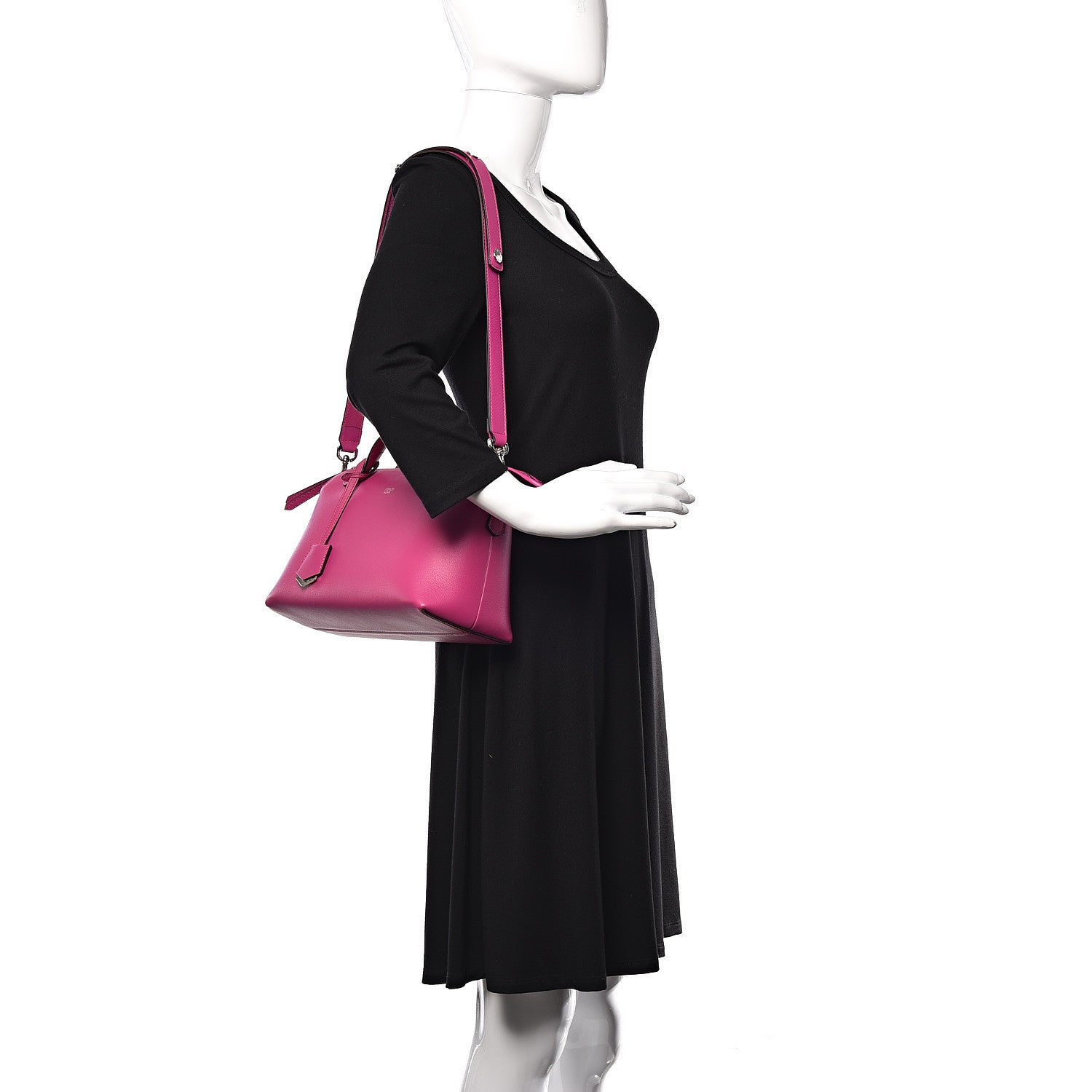 Fendi Vitello Dolce Medium By The Way Boston Bag Magenta 2 of 10