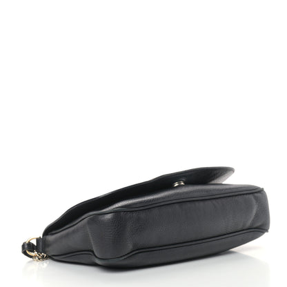 Gucci Pebbled Calfskin Medium Soho Flap Crossbody Black 4 of 15