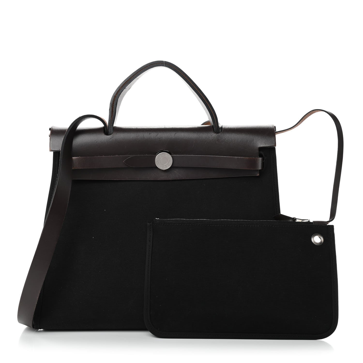 Hermes Toile Vache Hunter Herbag Zip 31 PM Black Ebene 1 of 4
