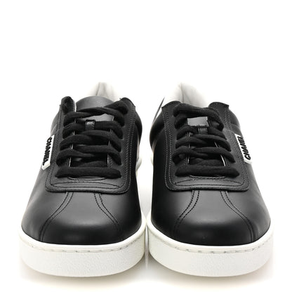 Chanel Calfskin CC Womens Sneakers 37.5 Black 3 of 9