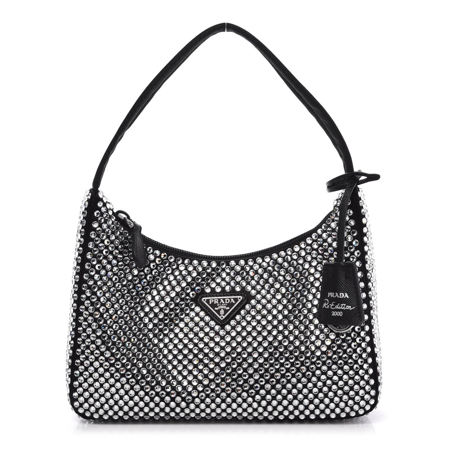 Satin Crystal Mini Re-Edition 2000 Bag Cristal