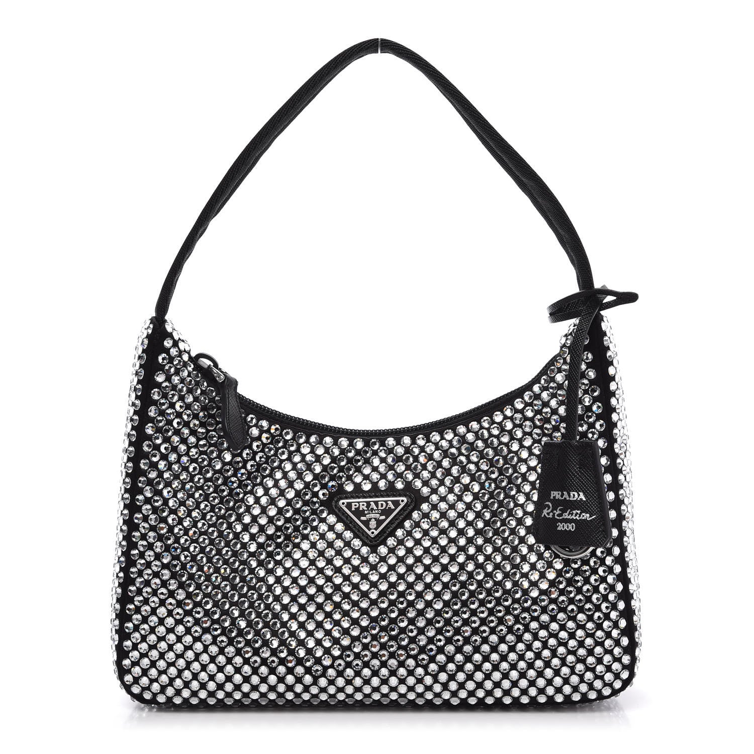 Prada Satin Crystal Mini Re-Edition 2000 Bag Cristal 1 of 12
