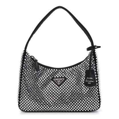 Prada Satin Crystal Mini Re-Edition 2000 Bag Cristal 1 of 12