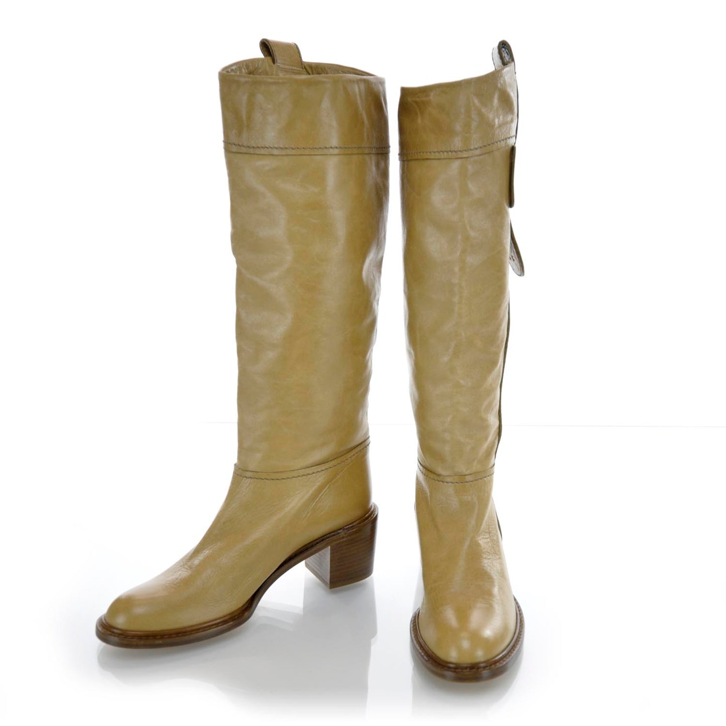 Leather Tall Riding Boots 37.5
