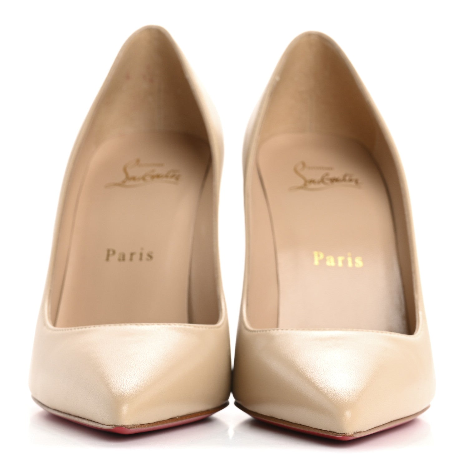 Christian Louboutin Nappa Kate 100 Pumps 36.5 Nude 3 of 8