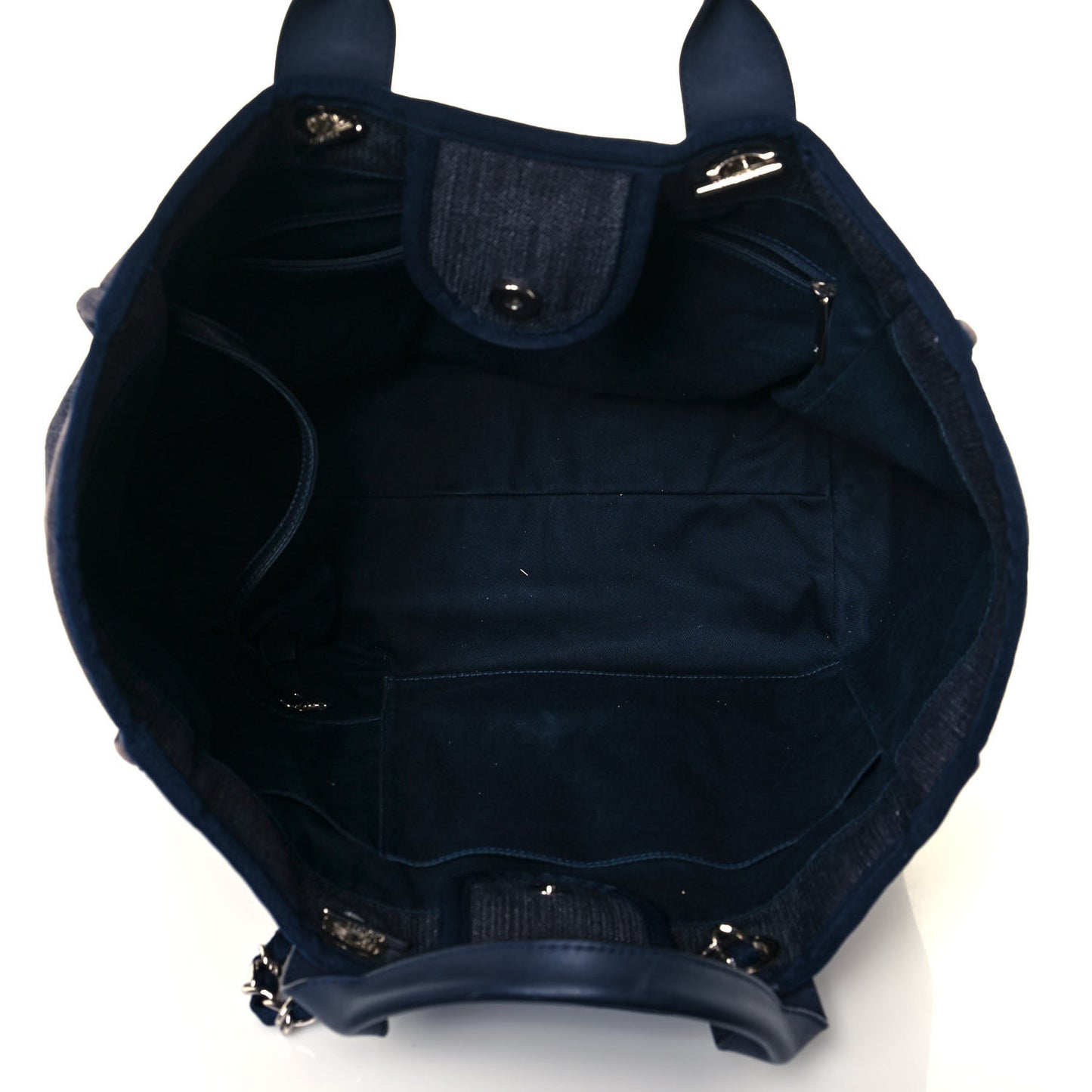 Denim Medium Deauville Tote Dark Blue