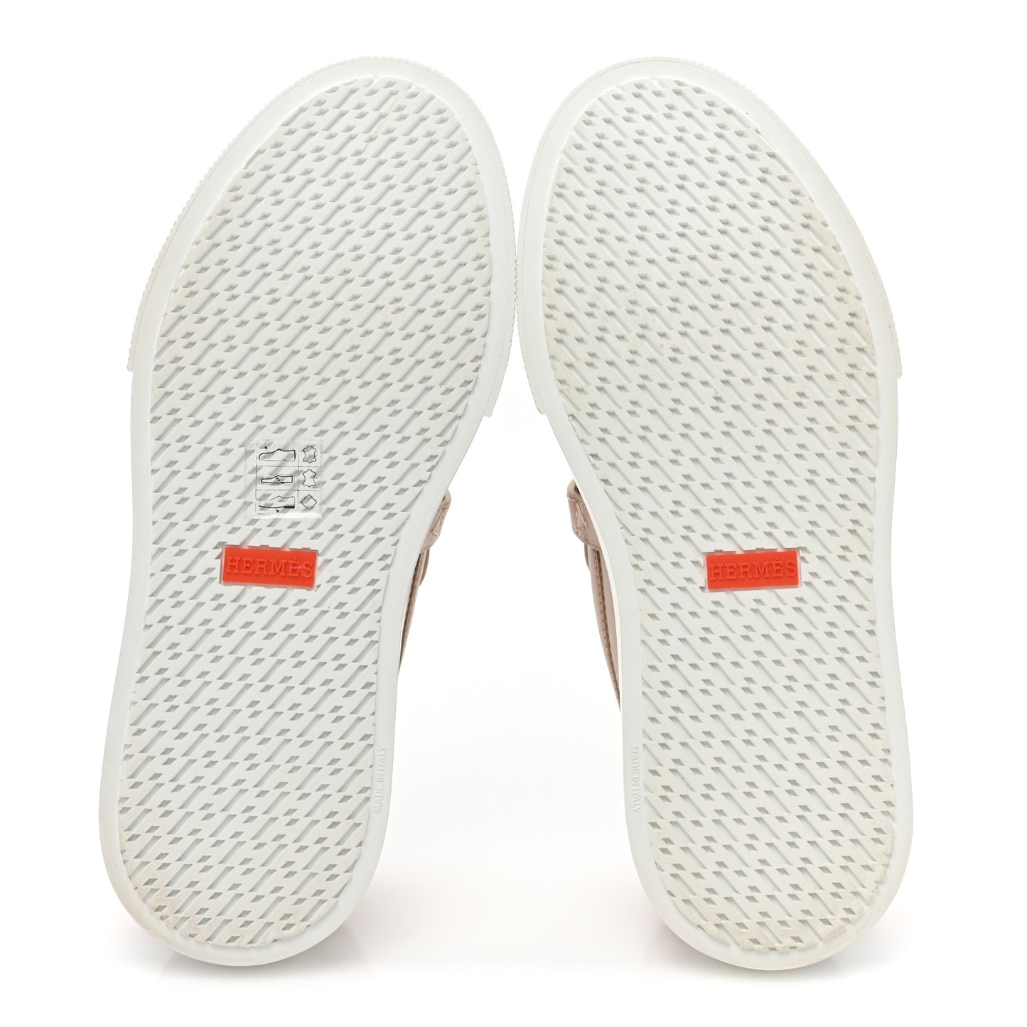 Calfskin Game Slip On Sneakers 35.5 Beige Nude