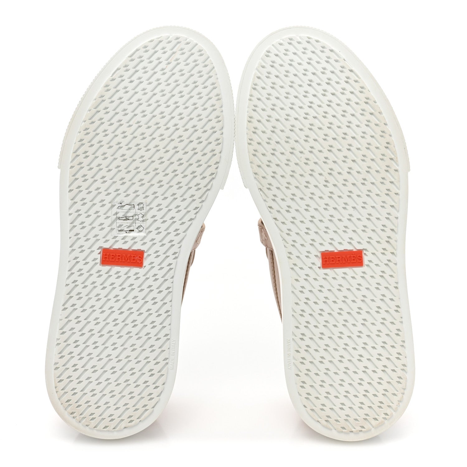 Hermes Calfskin Game Slip On Sneakers 35.5 Beige Nude 5 of 8