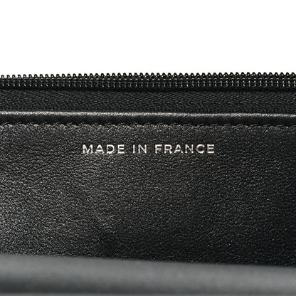 Chanel Iridescent Lambskin Quilted Wallet On Chain WOC So Black 7 of 12