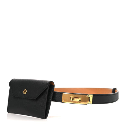 Hermes Epsom Kelly Pocket Belt Black 1 of 10