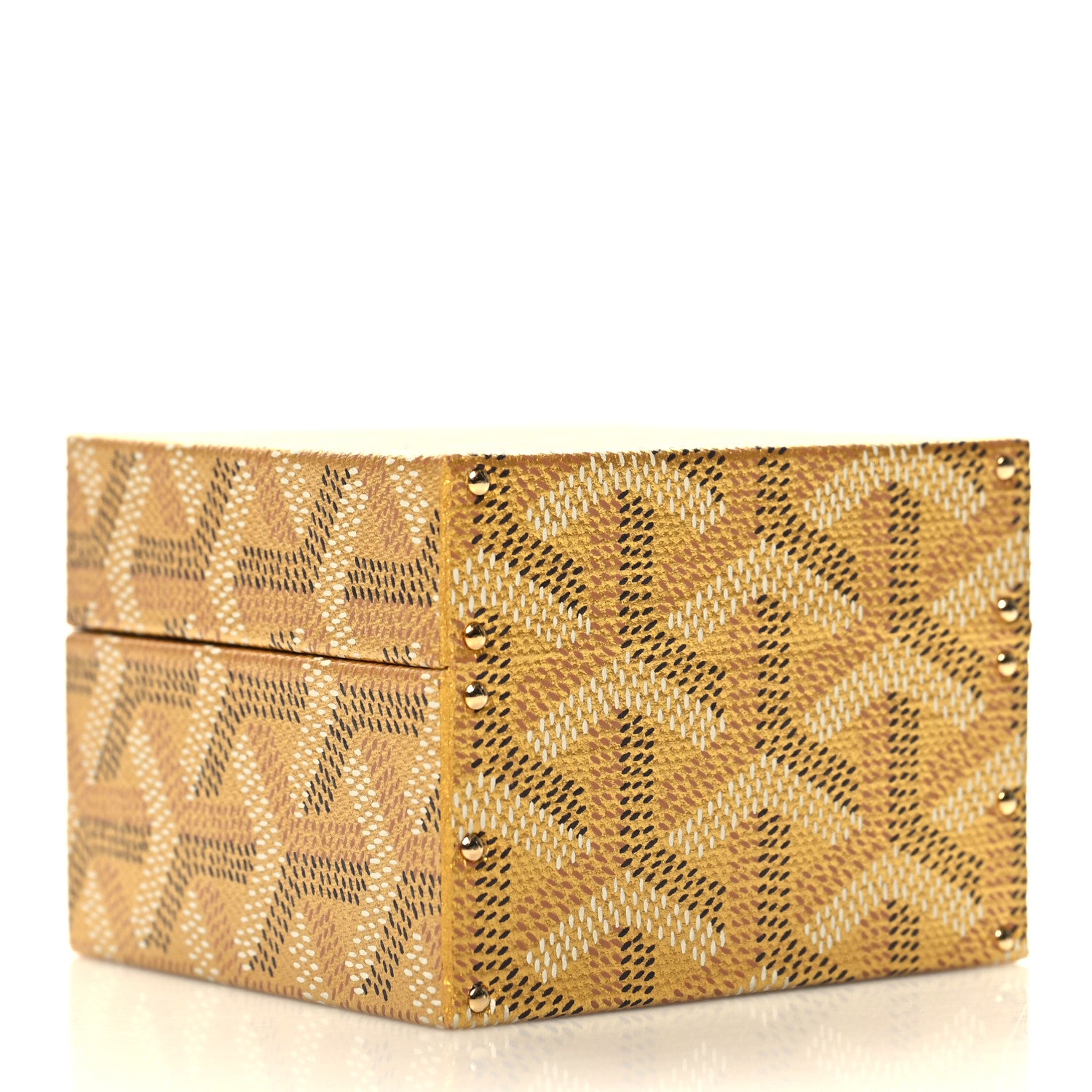 Goyard Goyardine Precious Metals Regence Mini Trunk Gold 3 of 10