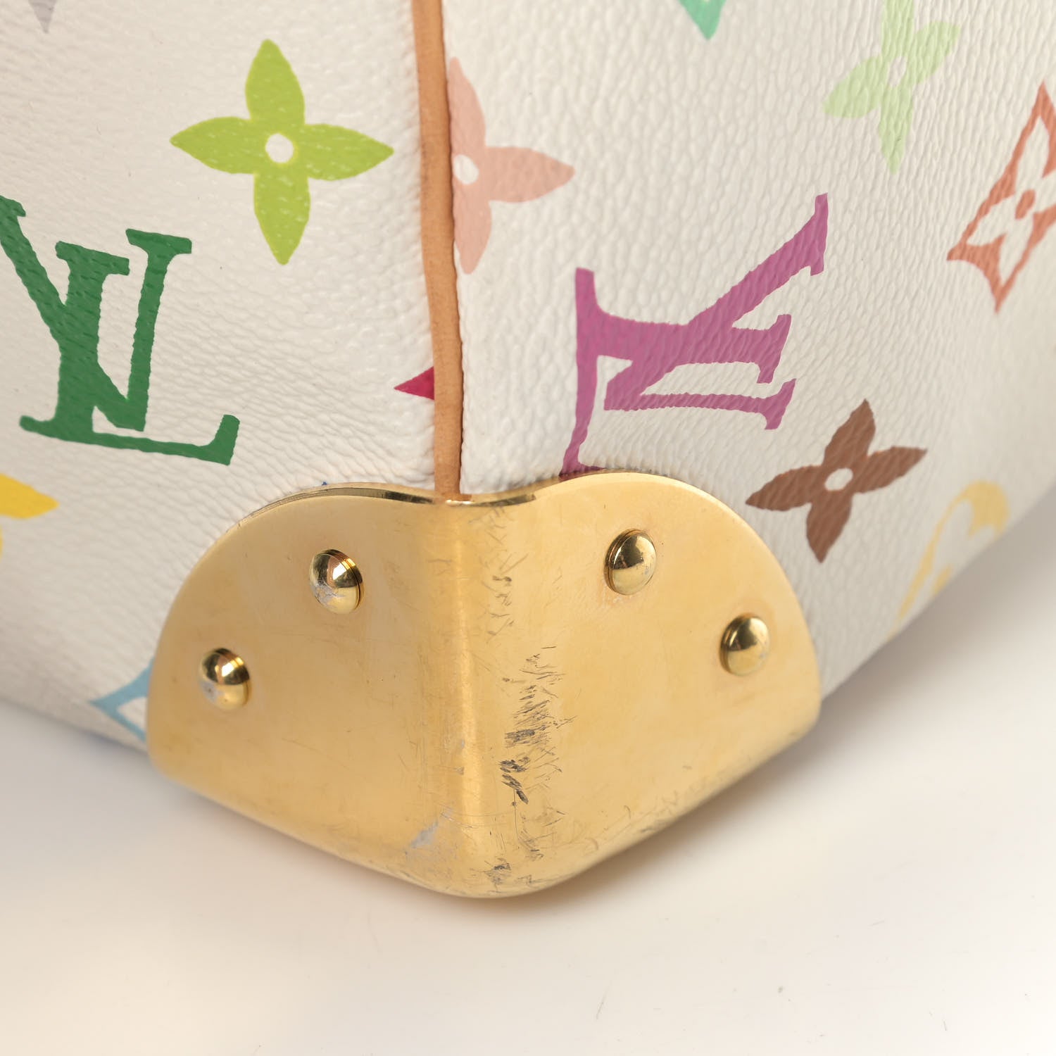 Louis Vuitton Monogram Multicolor Speedy 30 White 6 of 10