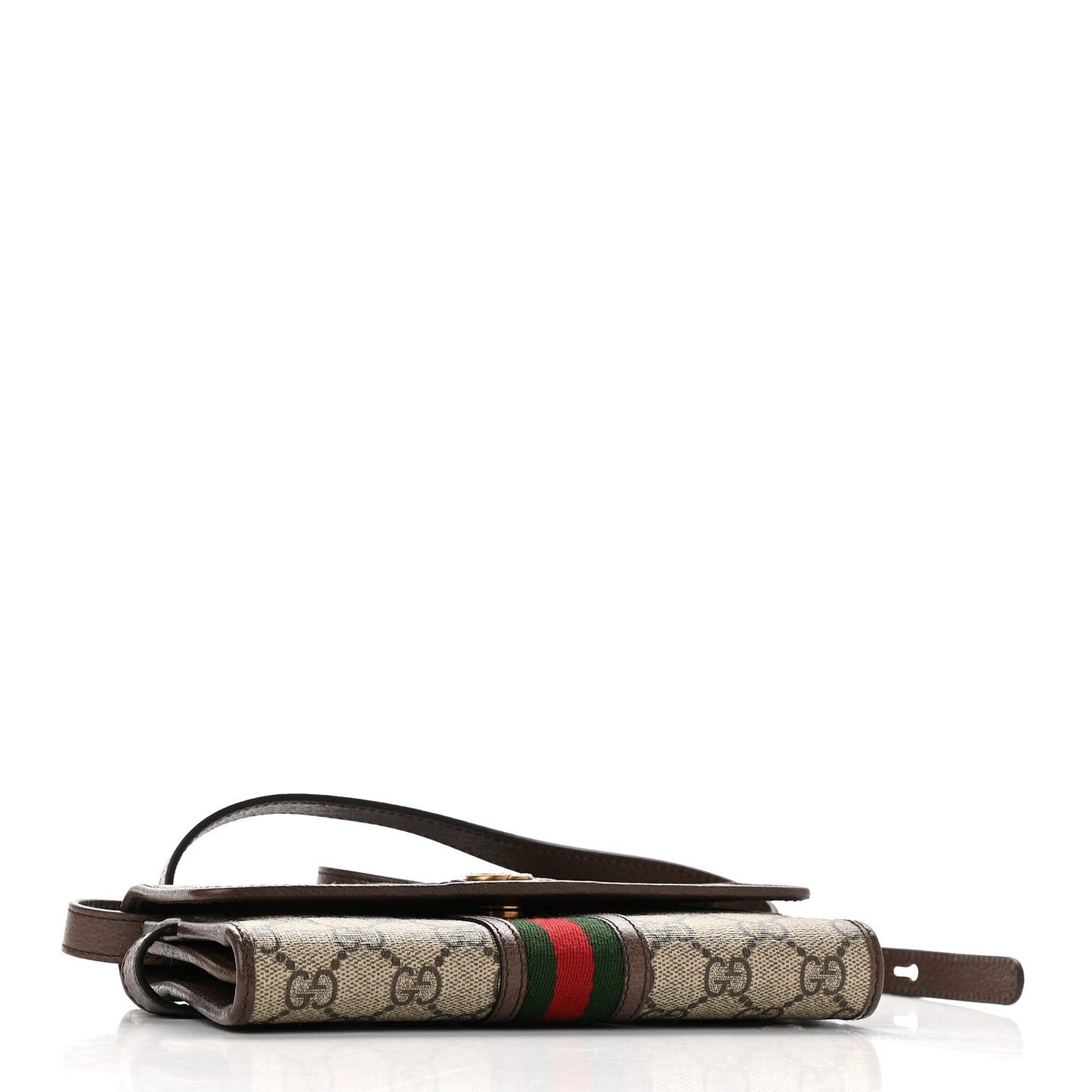 GG Supreme Monogram Web Ophidia Crossbody Wallet Beige New Acero