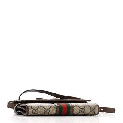 Gucci GG Supreme Monogram Web Ophidia Crossbody Wallet Beige New Acero 4 of 9