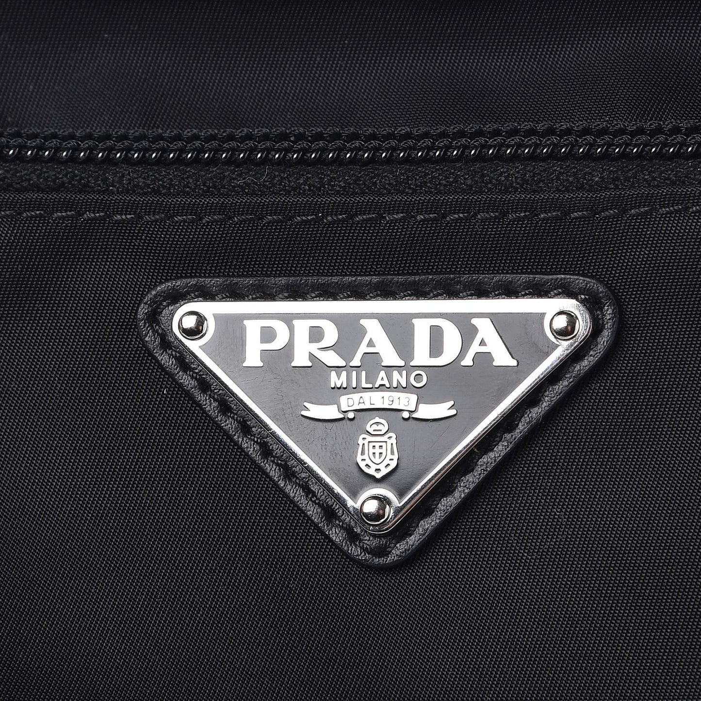 Tessuto Nylon Studded New Vela Shoulder Bag Black