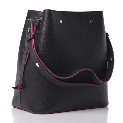 Louis Vuitton Calfskin Lockme Bucket Black 3 of 9