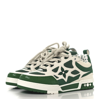 Louis Vuitton Calfskin Mesh Mens LV Skate Sneaker 7 Green 4 of 8