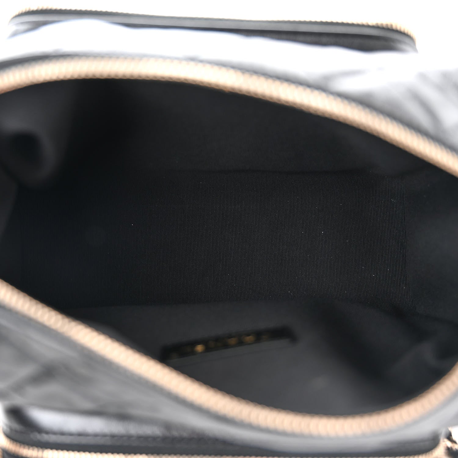 Chanel Shiny Crumpled Lambskin Quilted Medium Preppy Pocket Camera Case Black 5 of 10