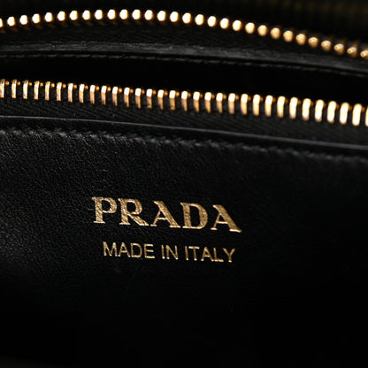 Prada Saffiano Cuir Calfskin Small Monochrome Top Handle Tote Black 6 of 11