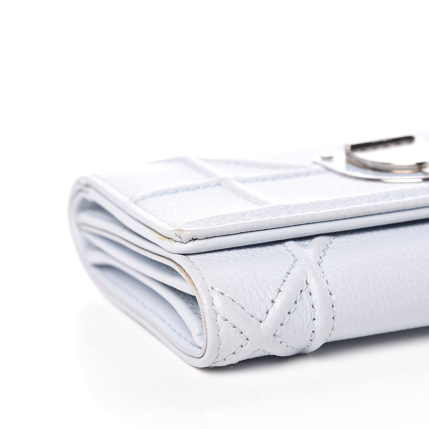 Grained Calfskin Cannage Diorama Elancee Wallet Sky Light
