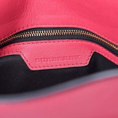 Burberry Horseferry Check Small Leah Crossbody Clutch Crimson Pink 6 of 7