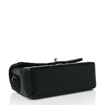 Chanel Lambskin Quilted Mini Rectangular Flap Black 4 of 10