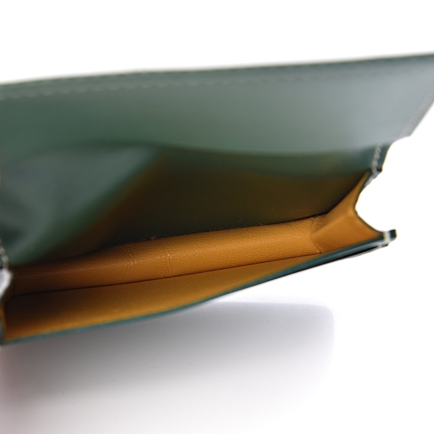 Goyardine Business Card Holder Green