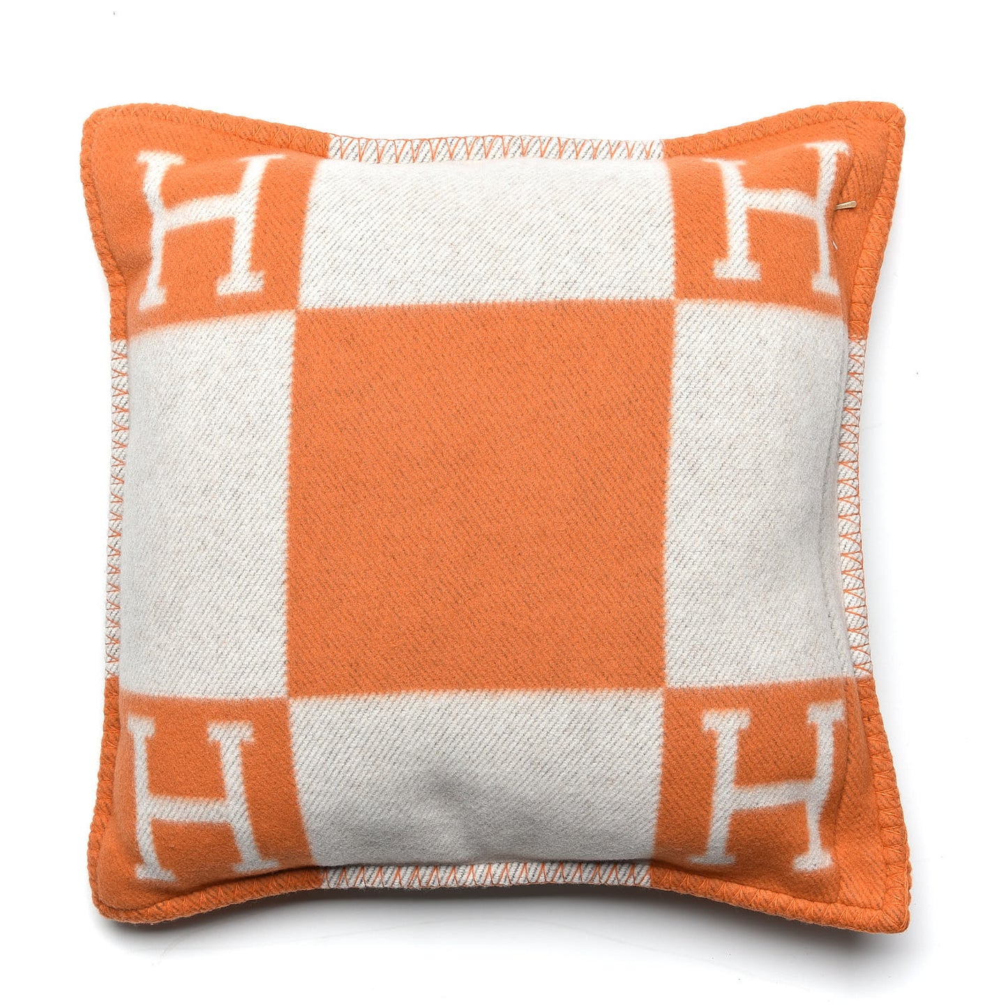 Wool Cashmere Avalon Pillow PM Ecru Potiron