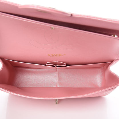 Chanel Iridescent Caviar Quilted Jumbo Double Flap Rose Pink 5 of 10