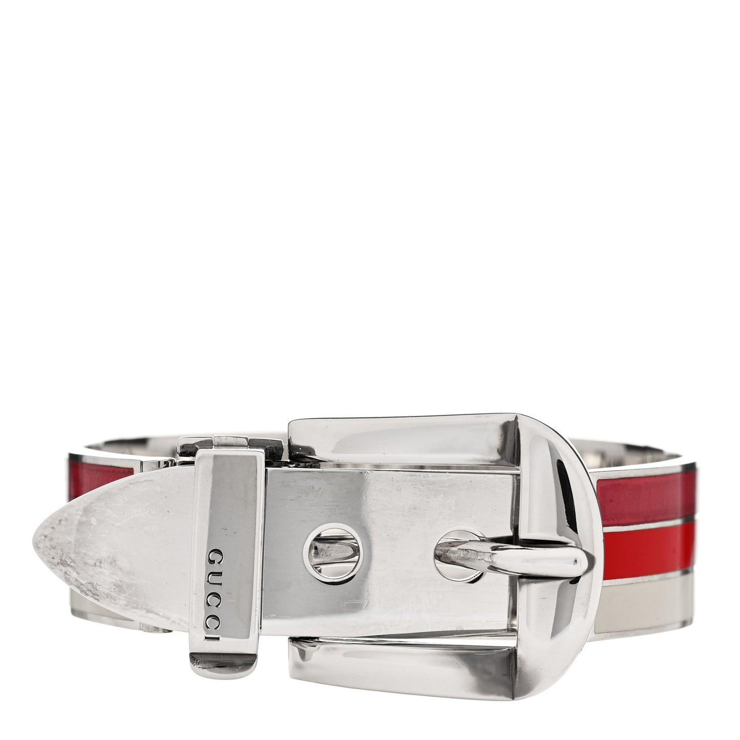 Sterling Silver Enamel Buckle Bracelet Multicolor
