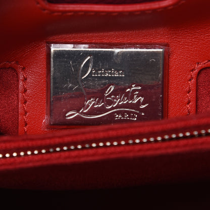 Christian Louboutin Calfskin Empire Patent Studded Medium Paloma Loulou 6 of 12