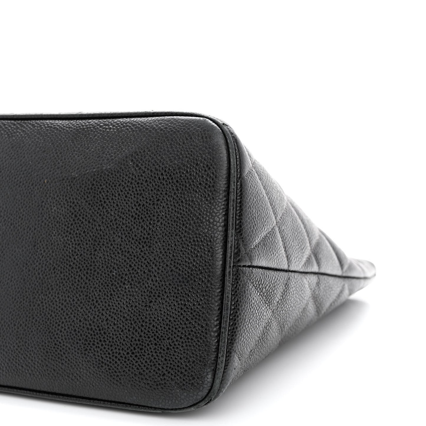 Caviar Quilted Medallion Tote Black