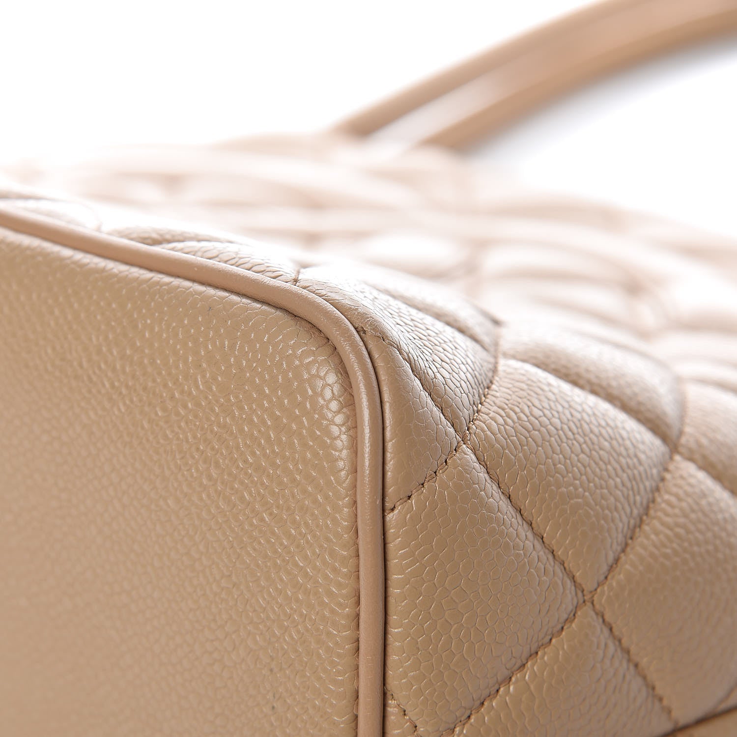 Chanel Caviar Quilted Medallion Tote Beige 11 of 21