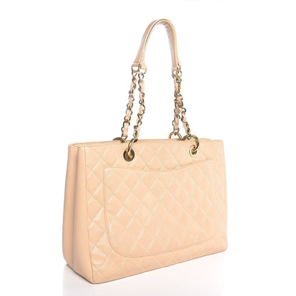 Chanel Caviar Quilted Grand Shopping Tote GST Beige Clair 3 of 14