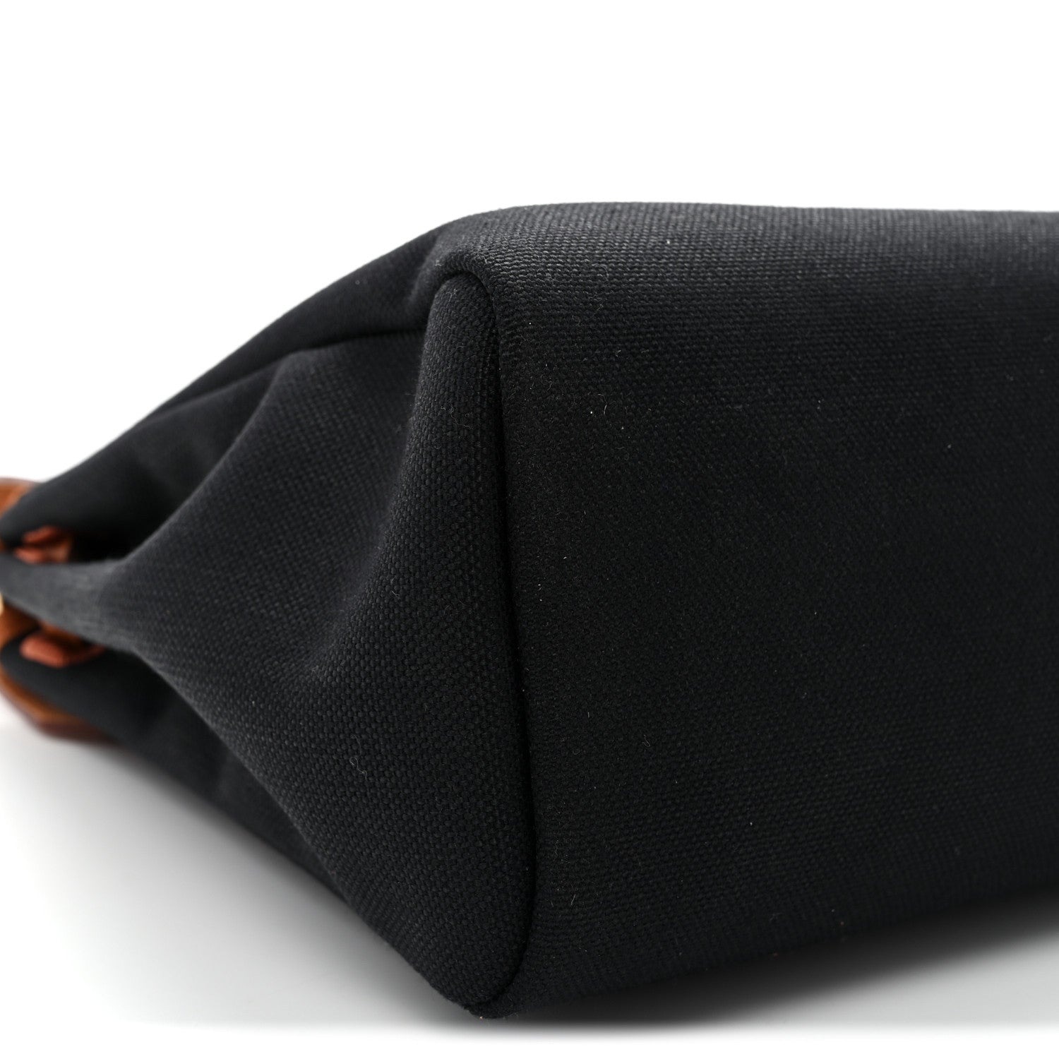 Hermes Military Toile Vache Hunter Herbag Zip Retourne 31 PM Black Fauve 9 of 10