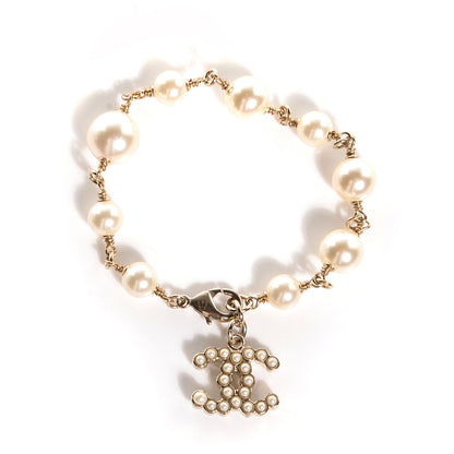 Chanel Pearl CC Bracelet Gold 3 of 5