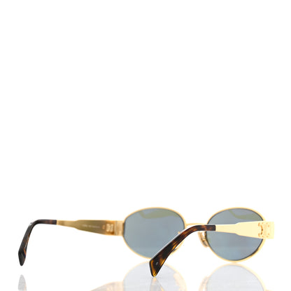 Celine Metal Triomphe 01 Sunglasses CL40235U Gold Green 4 of 8