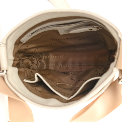 Burberry Canvas Haymarket Check Messenger Bag Beige 5 of 7