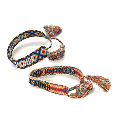 Christian Dior Woven Cotton J'Adior Friendship Bracelet Set Multicolor 5 of 5