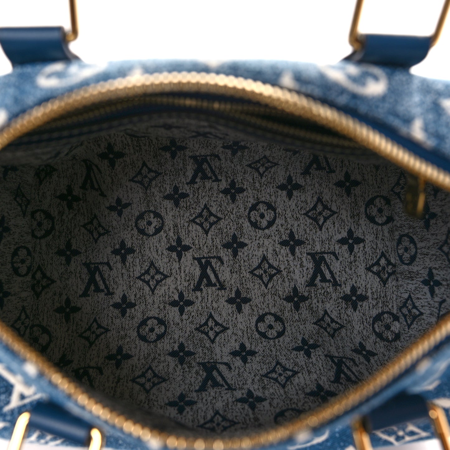 Monogram Jacquard Denim Speedy Bandouliere 25 Bleu