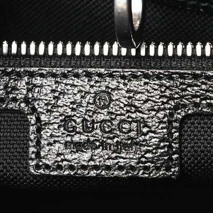 Gucci Monogram Jumbo GG Textured Dollar Calfskin Tote Bag Black 6 of 8