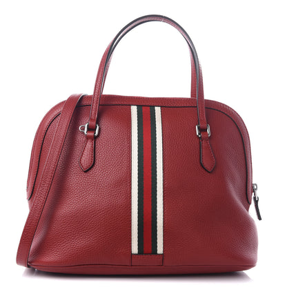 Gucci Calfskin Medium Web Dome Bag Red 1 of 8