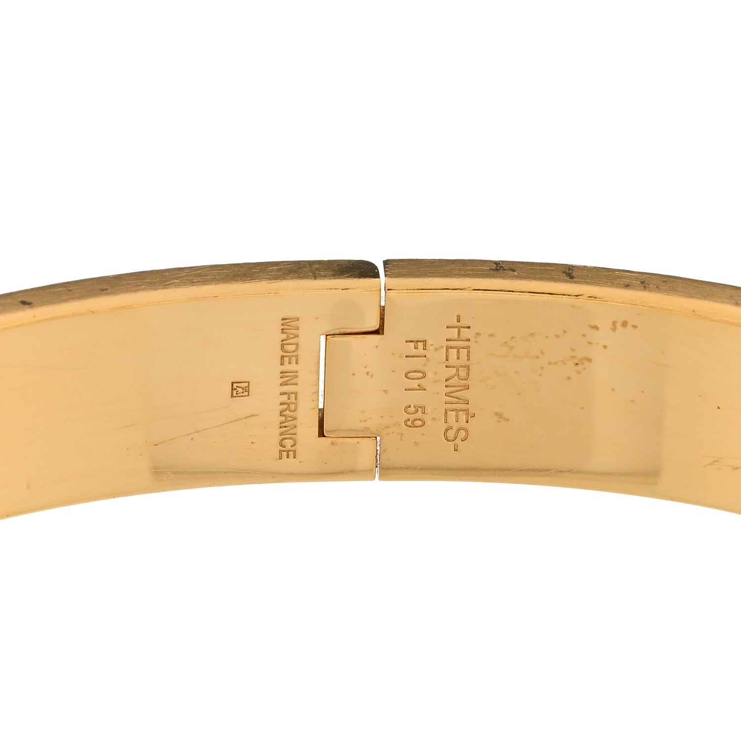 Hermes Enamel Narrow Clic Clac HH Bracelet PM Rouge Baroque 3 of 3